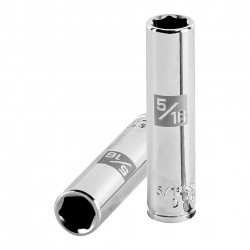 Dado largo de 5/16?, 6 puntas, cuadro 1/4?