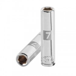 Dado largo de 7 mm, 6 puntas, cuadro 1/4?