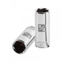 Dado largo de 9/16?, 6 puntas, cuadro 1/4?