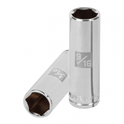 Dado largo de 9/16?, 6 puntas, cuadro 3/8?