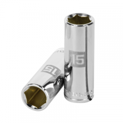 Dado largo de 15 mm, 6 puntas, cuadro 3/8?