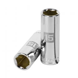 Dado largo de 15 mm, 6 puntas, cuadro 3/8?