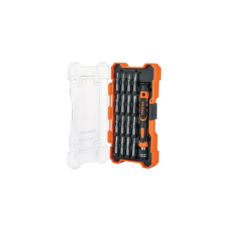 Desarmador de precisión con 16 puntas intercambiables