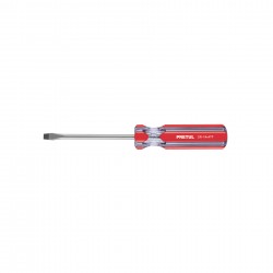 Desarmador plano 1/4 x 4? mango de PVC