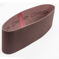 Banda de lija 3 X 21”, grano 120, funda con 3 piezas