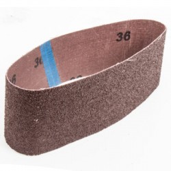 Banda de lija 3 x 21”, Grano 36, Funda con 3 Piezas