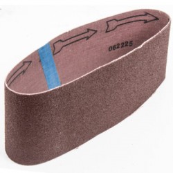 Banda de lija 3 X 21”, grano 60, funda con 3 piezas