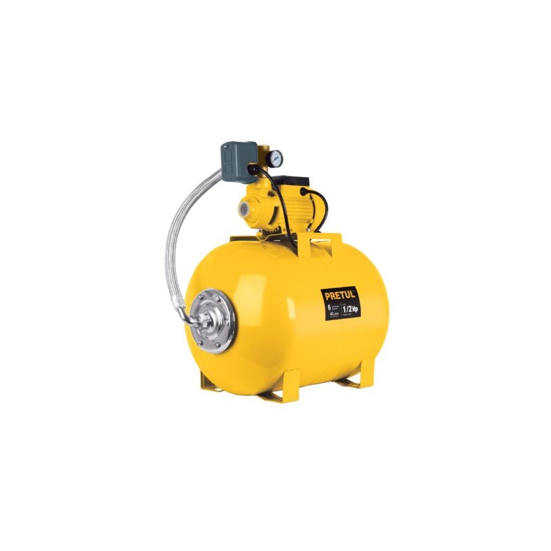 Bomba hidroneumática 1/2 HP, 50 litros