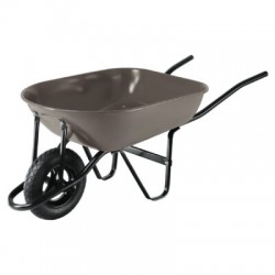 Carretilla 5.5 ft3 gris Neumática, bastidor tubular