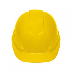 Casco de seguridad, ajuste de matraca, amarillo