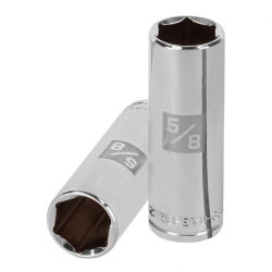 Dado largo de 5/8?, 6 puntas, cuadro 3/8?