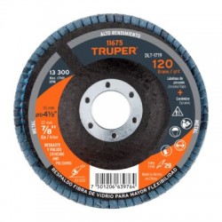 Disco 4-1/2? laminado grano 120 centro 7/8?