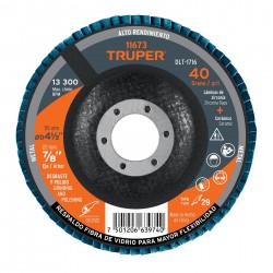 Disco 4-1/2? laminado grano 40 centro 7/8?