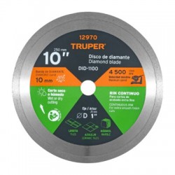 Disco de diamante de 10? x 2.2 mm rin continuo
