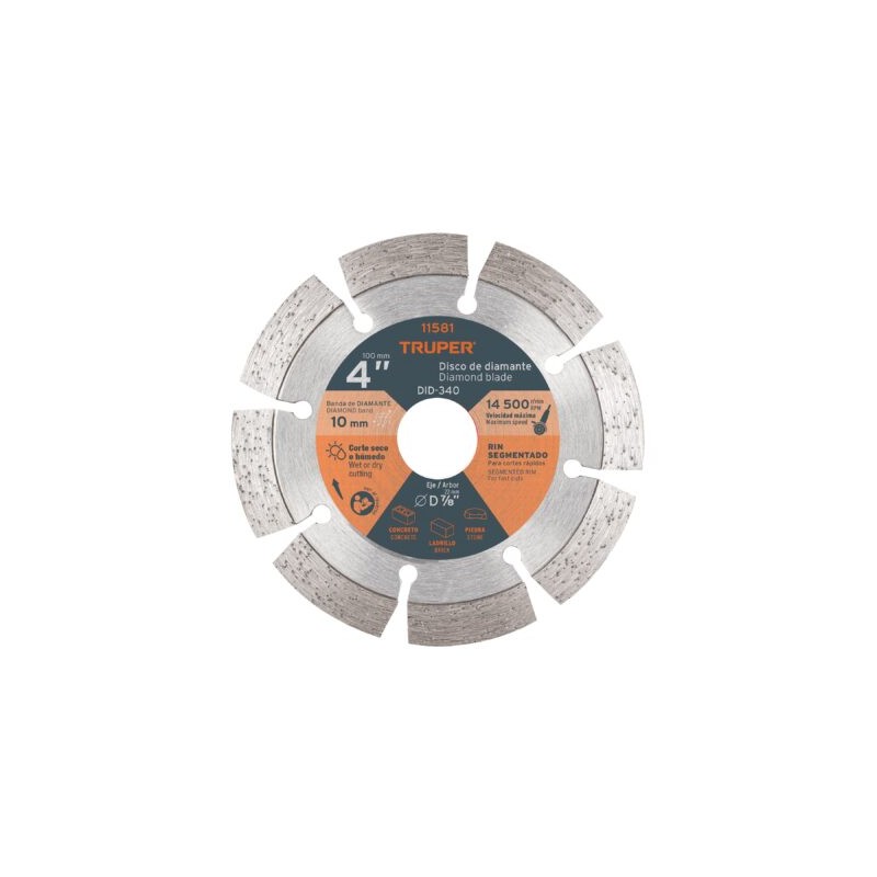 Disco de diamante de 4? x 2.1 mm rin segmentado