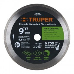 Disco de diamante, rin continuo, 9?