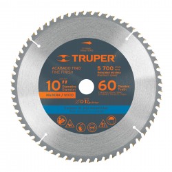 Disco sierra 10? para madera, 60 dientes centro 1?