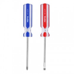 Dúo de desarmadores 1/4 x 4? mango de PVC