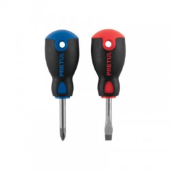 Dúo de desarmadores 1/4? x 1-1/2? mango Comfort Grip