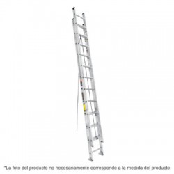 Escalera de extensión, tipo III, 16 peldaños