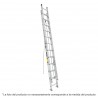 Escalera de extensión, tipo III, 16 peldaños