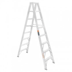 Escalera de tijera doble, tipo ll, 7 escalones