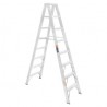 Escalera de tijera doble, tipo ll, 7 escalones