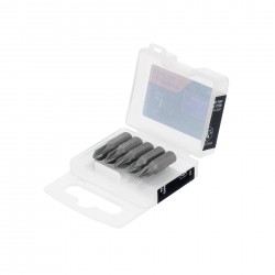 Estuche con 5 puntas pozidriv combinadas largo 1?