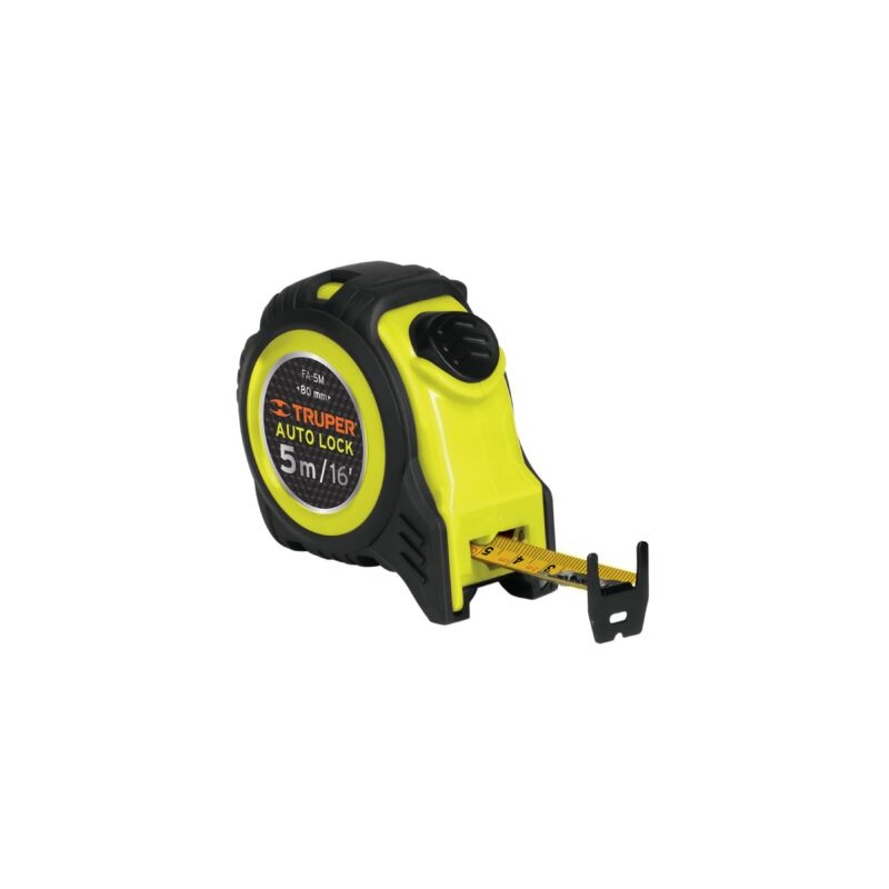 Flexómetro Auto Lock, 5 m, cinta 19 mm