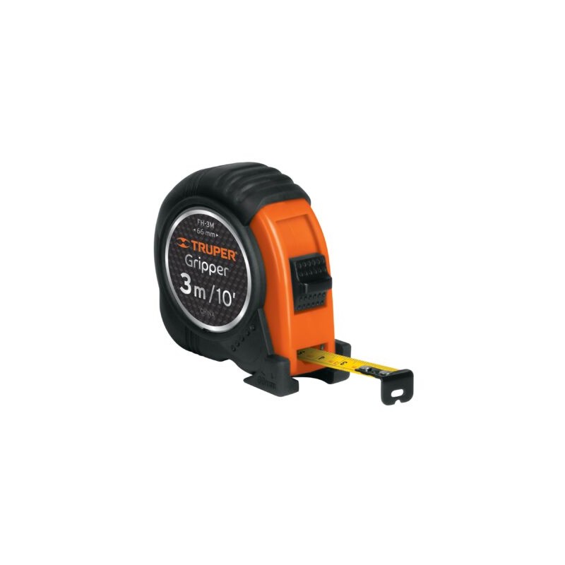 Flexómetro Gripper, contra impacto, 3 m, cinta 13 mm