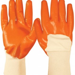 Guantes algodón recubiertos con nitrilo, medianos