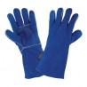 Guantes azules reforzados para soldador