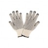 Guantes de algodón con puntos de PVC en palma y dorso