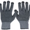 Guantes de algodón con puntos de PVC,palmas y dorso