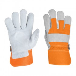 Guantes de carnaza y loneta, unitalla