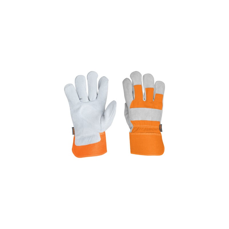 Guantes de carnaza y loneta, unitalla