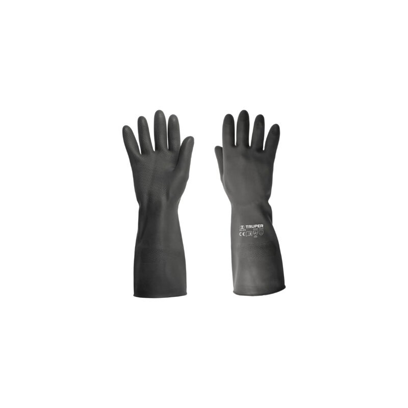 Guantes de neopreno p/manejo de químicos, medianos