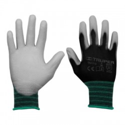 Guantes de nylon recubiertos de poliuretano, M