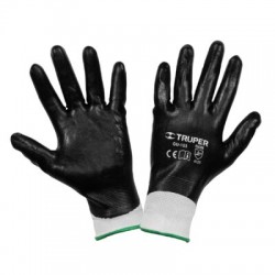 Guantes de poliéster recubiertos de nitrilo, G