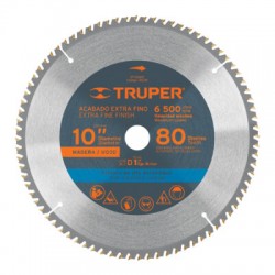 Disco sierra 10? para madera, 80 dientes centro 1?