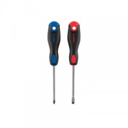 Dúo de desarmadores 1/4? x 4? mango Comfort Grip