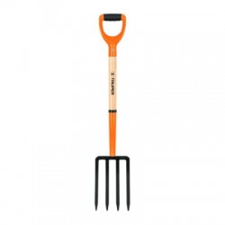 Bieldo para jardín, 4 dientes, Puño T2000, con TPR, mango 28