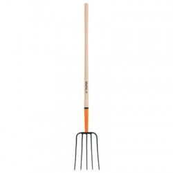 Bieldo para paja, 5 dientes, mango 48?