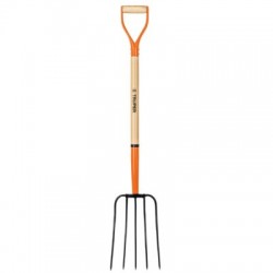 Bieldo para paja, 5 dientes, puño «Y»