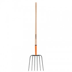 Bieldo para paja, 6 dientes, mango 48?