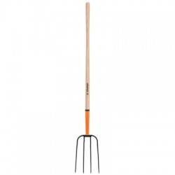 Bieldo para paja, 4 dientes, mango 48?